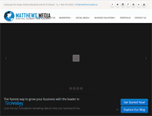 Tablet Screenshot of matthewsmedia.ca